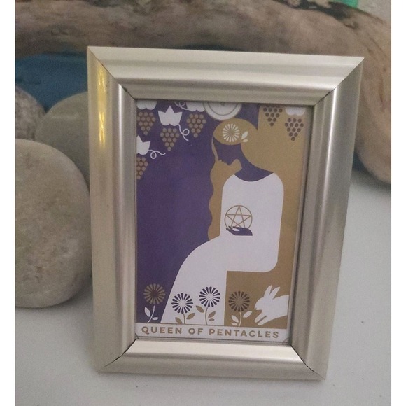 Queen of Pentacles tarot card framed art - Picture 8 of 10